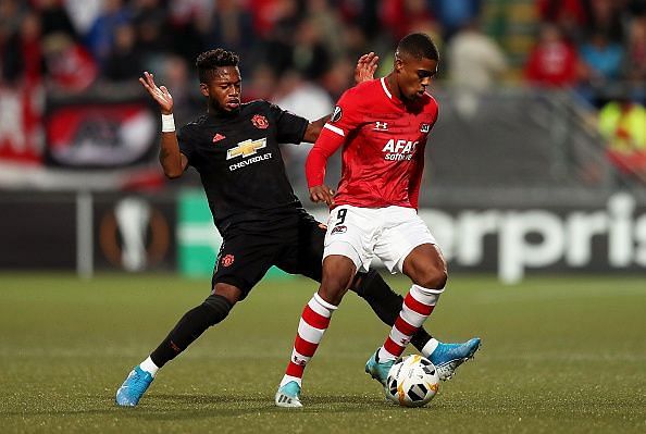 Most of Fred's passing was down the sides and without any real penetration